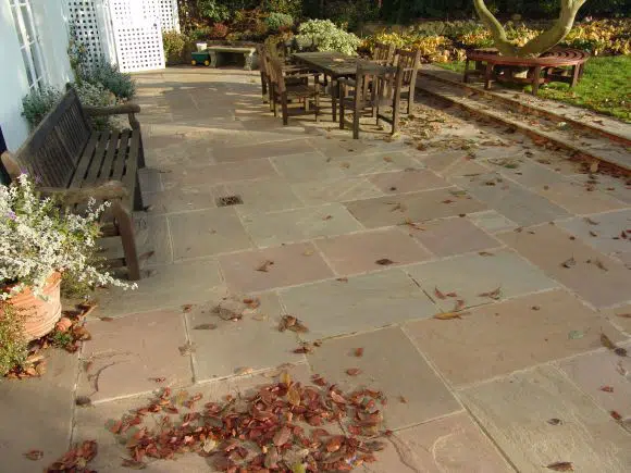 AUTUMN BROWN SANDSTONE PAVING PATIO SLABS