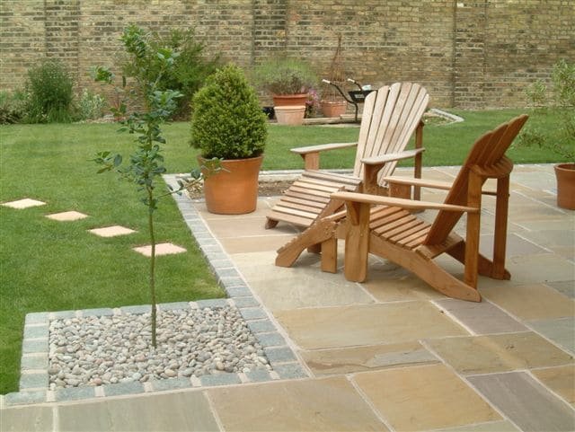 RAJ GREEN SANDSTONE PAVING PATIO SLABS