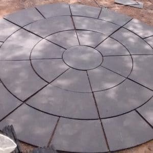 BLACK LIMESTONE CIRCLE SETS