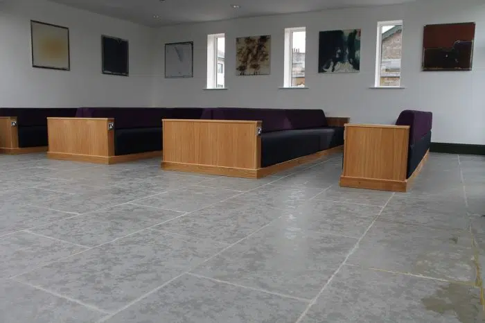 ASH GREY 1/2 HONED LIMESTONE PAVING SLABS